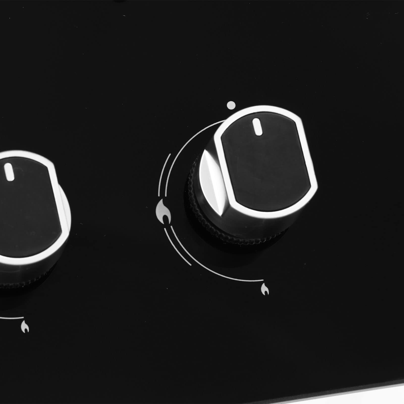 Estufa para Caravana, Estufa de Gas para Caravana, 2 Quemadores, Panel de Vidrio Templado de Potencia de 1,8 KW, Tapa de Cocina de Gas Fácil de Limpiar para Barco, Caravana,