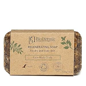 BioDermic 100% natuurlijke regenererende zeep voor de droge en schilferige huid, voor gezicht, lichaam en hoofd, op…