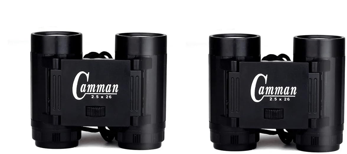 Bhudhar Combo Binoculars Mini Compact Folding Small Telescope Bird Watching Binocular Outdoor (Black)-2.5x26cm(Pack of 2)-image-25