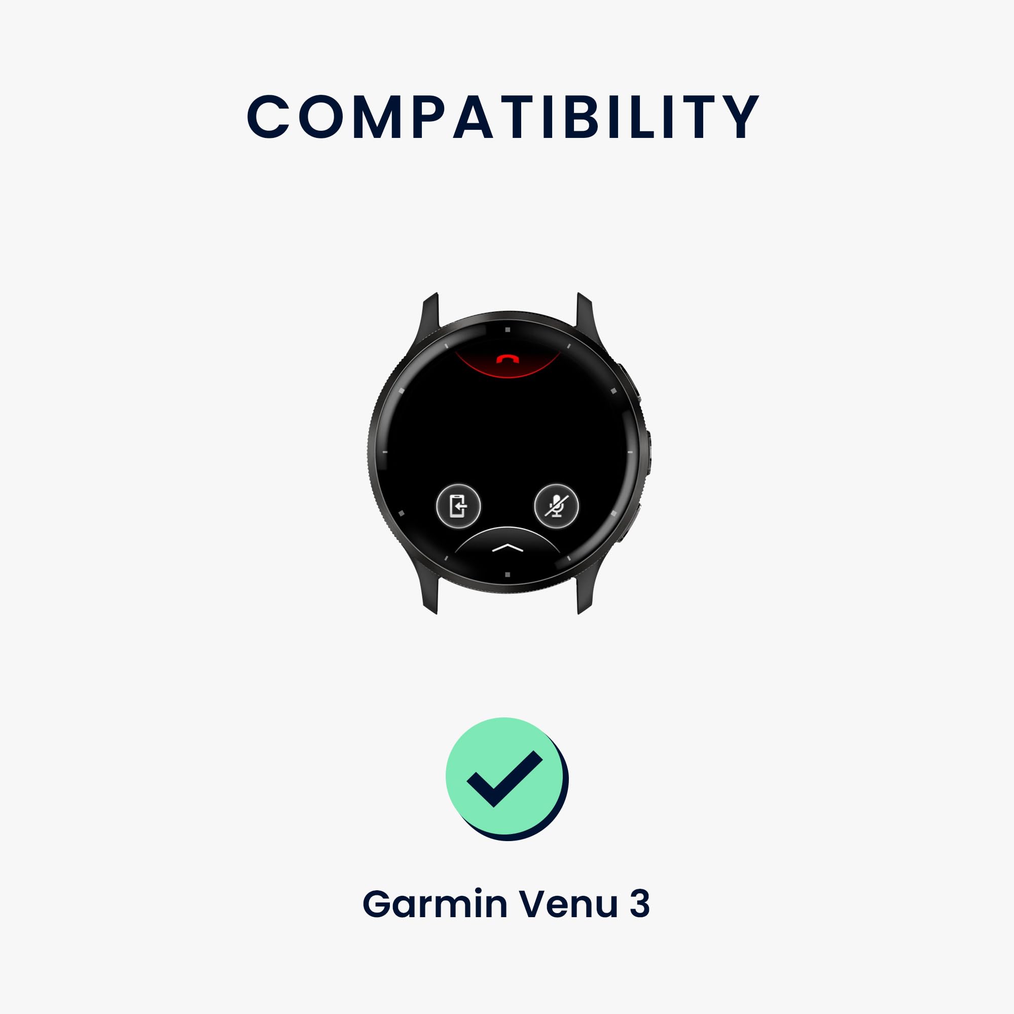 kwmobile Bracelets compatibles avec Garmin Venu 3S - 2 bracelets de rechange en silicone - Vert pastel/lavande