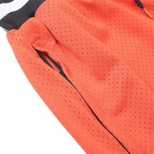 DEHANER Men's Basketball Shorts with Zip Pockets for Workout Gym Sports, Featuring Breathable Mesh Fabric4