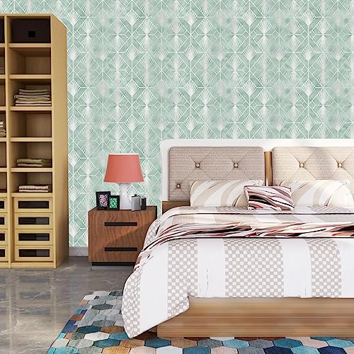 Image of White Square Texture Self Adhesive Wallpaper Peel & Stick, Waterproof, Scratch Resistant 41cm x 244cm