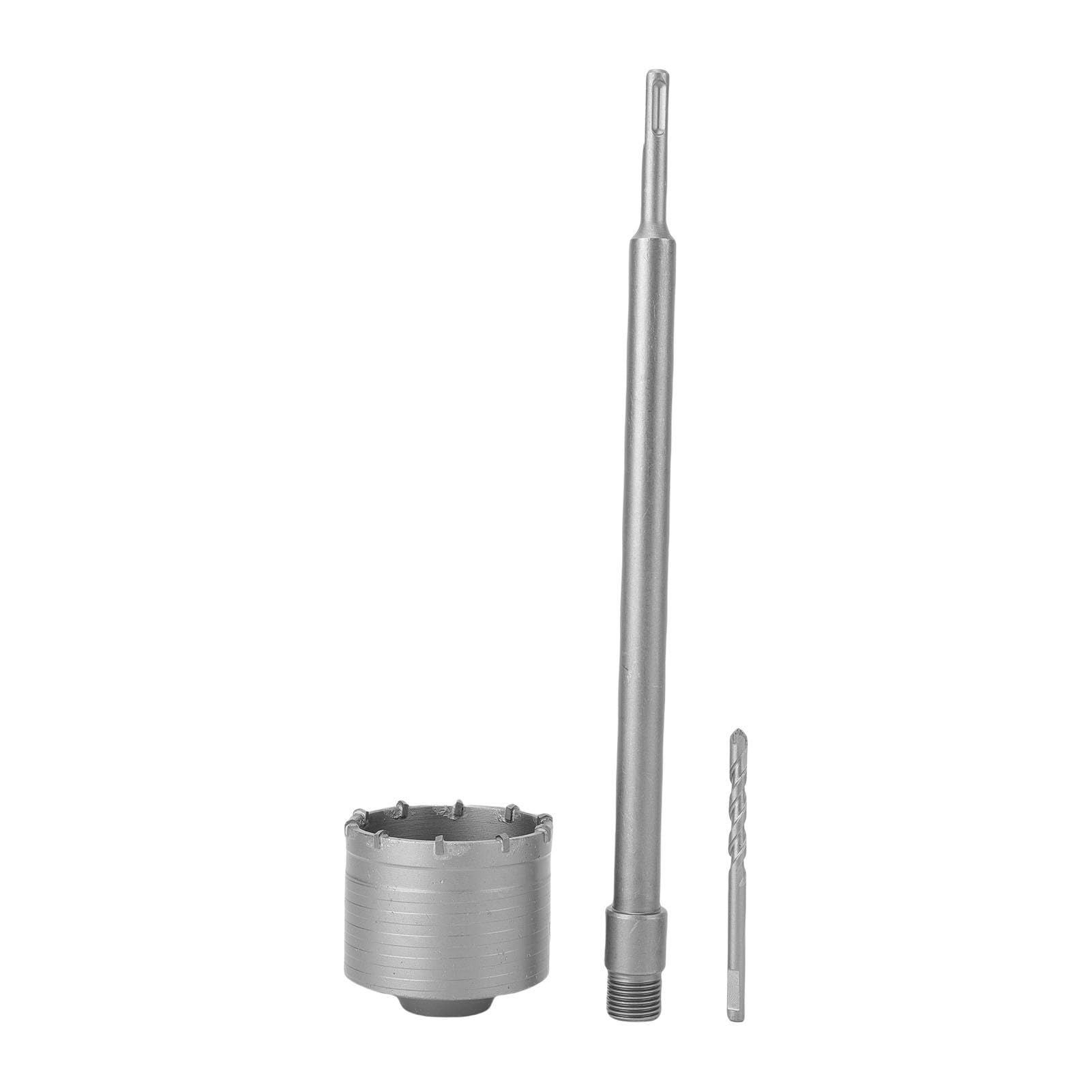 Otwornica do Betonu 100 Mm z Prętem łączącym 350 Mm, Zęby z Węglika Wolframu do Wiercenia w ścianach z Cegły Cementowej