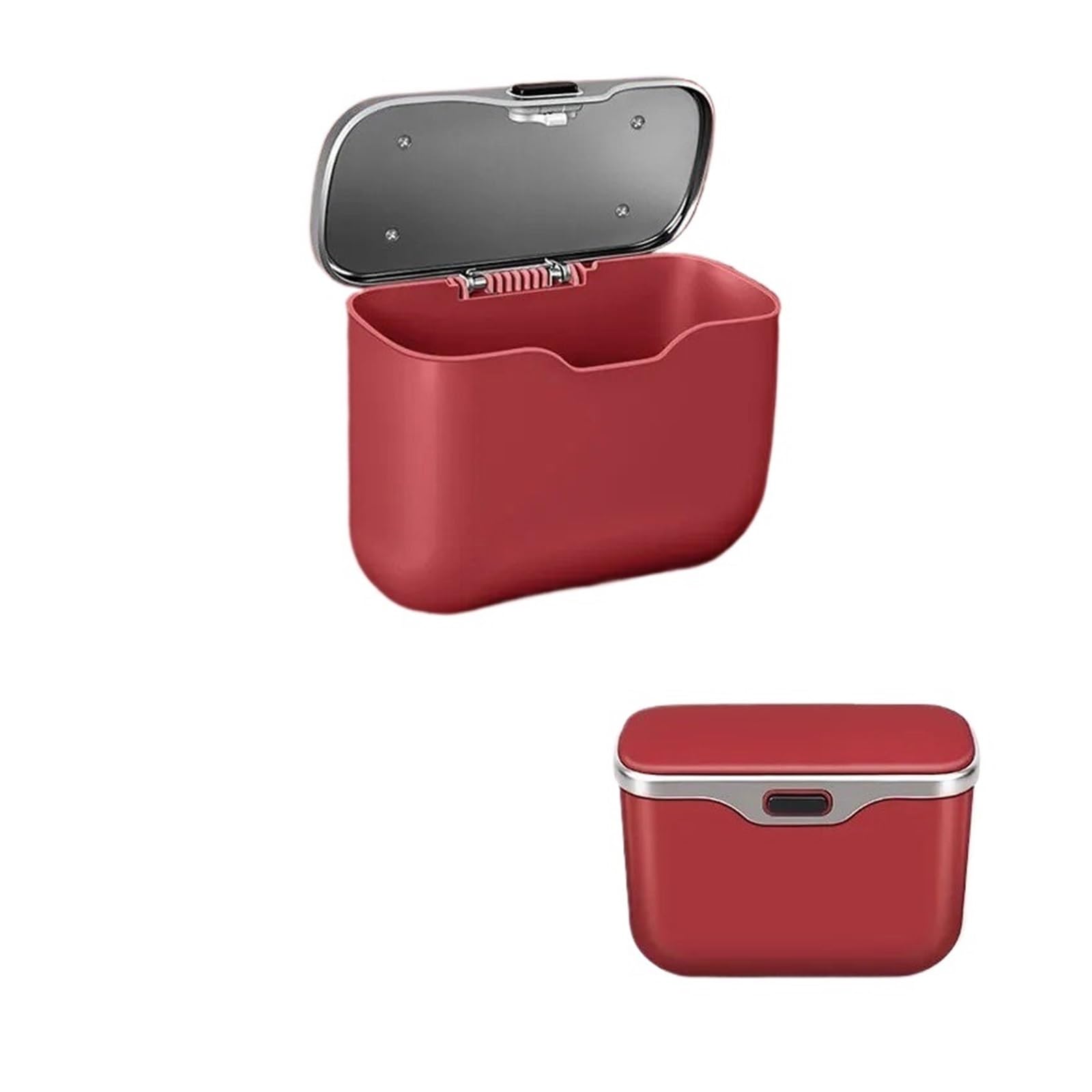 BHGMGEBLV Car Bin For BYD Denza EV D9 DM-i N7 N8 N9 Z9 Z9GT Car Trash Can Door Hanging Storage Box Backrest Garbage Bin Organizer Cars Trash Can(1pc volcanic red)