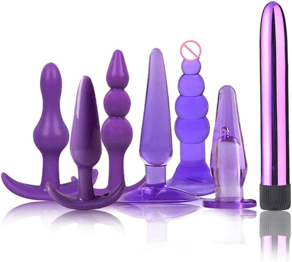 Juguetes sexuales pareja-7PCS / sets de cuentas vibrador anal ...