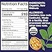 Wilderness Poets California Walnuts - Organic, Raw, Chandler Heirloom Variety - Golden, Blonde Halves, Bulk Size (32 Ounce - 2 Pound)