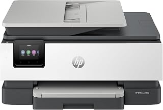 プリンター A4 インクジェット 複合機 Officejet Pro 8120 デュアルバンドWi-Fi対応 自動両面印刷 スマホ対応 全色独立インク 全色顔料インク 高精細カラー印刷 自動ドキュメントフィーダー ビジネスにも最適 ホワイト (405W4BABJ) [並行輸入品]