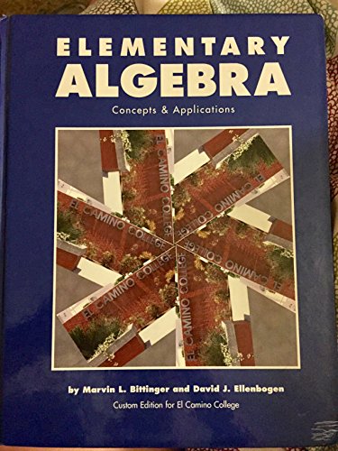 Elementary Algebra Concepts and Applications (C... 0558341659 Book Cover