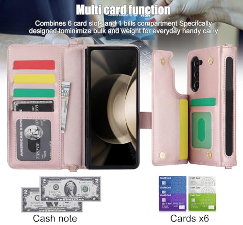 Coque Galaxy Z Fold 5 cuir violet protection intégrale antichoc - 5