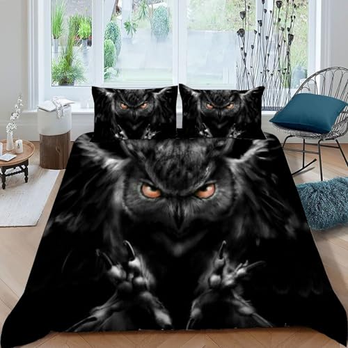 Housse de couette 200x200 animaux imprimé 3D avec fermeture - 3