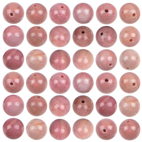 THEDAYEE 8mm Rhodochrosite Natural Stone...