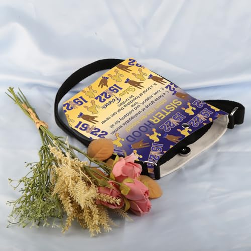 VAMSII SIGRho Sorority Inspired Gift for Women 1922 Poodles Sorority Crossbody Bag Sorority belongings Gift4