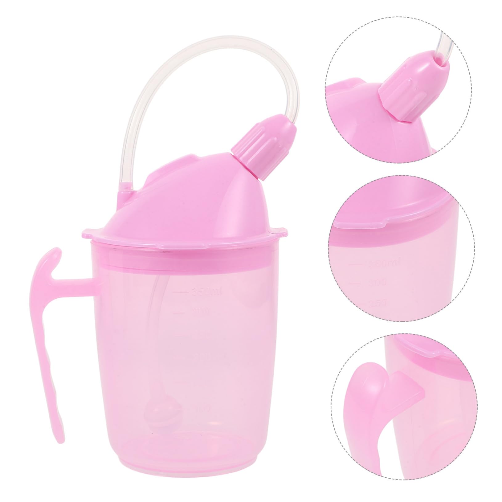 Anneome Taza Antigoteo Para Adultos Pajita Para Pacientes Encamados y Disfagia Fabricada Material De Alimenticio Ligera y Funcional Para Beber Agua Caldos