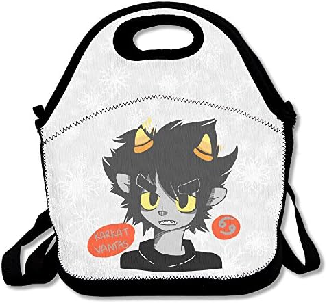 Multifunctional Lunch Bag, Cute Karkat Vantas Lunch Tote Bag/ Backpack With Zipper Closure For Kids & Adults