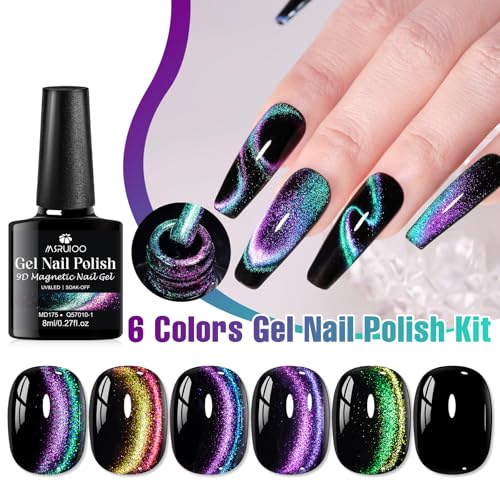 Set de 7 esmaltes de uñas gel efecto ojo de gato miniatura 4