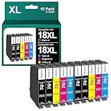 Coloran 18XL Cartucce Compatibili per Epson 18 XL Multipack per Expression Home XP-102 XP-225 XP-312 XP-322 XP-215 XP-402 XP-205 XP-305 XP-325 XP-422 XP-415 (4 Nero, 2 Ciano, 2 Magenta, 2 Giallo)