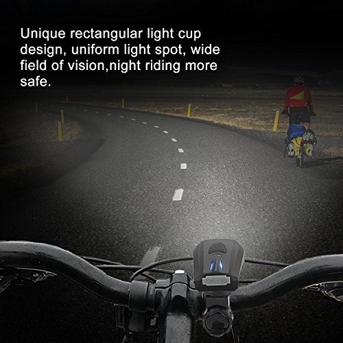 AMANKA Lumiere Velo Ensemble, Eclairage Velo a LED Puissant Kit Rechargeable eclairage velo Avant et Arrière 5 Modes de Luminosité IPX6 étanche pour VTT, VTC - Image 6