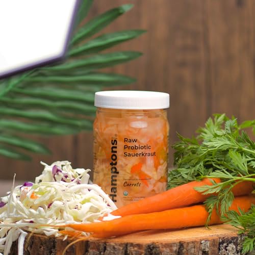 Hamptons Brine Raw Probiotic Sauerkraut made with Carrots, Cabbage