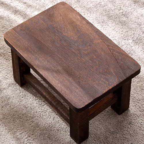 ZIJIREN Repose-pieds en bois, tabouret de table basse, tabouret à chaussures, table à langer, tabouret en bois massif, tabouret bas, banc, tabouret bas...