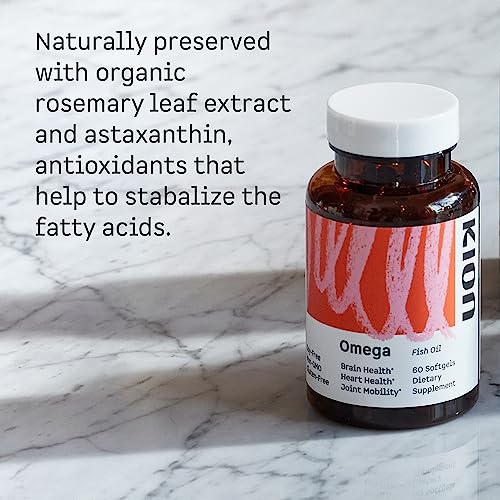 Kion Omega - Omega 3 Fatty Acid Supplements - Dha Supplements - Mini Fish Oil Softgels - Omega 3 Dha Epa Fish Oil Pills - Fish Oil 1,000 Mg - 30 Servings #TOP5