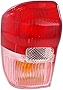 Evan-Fischer Tail Light Lens and Housing Compatible with 2001-2003 Toyota RAV4 Driver Side