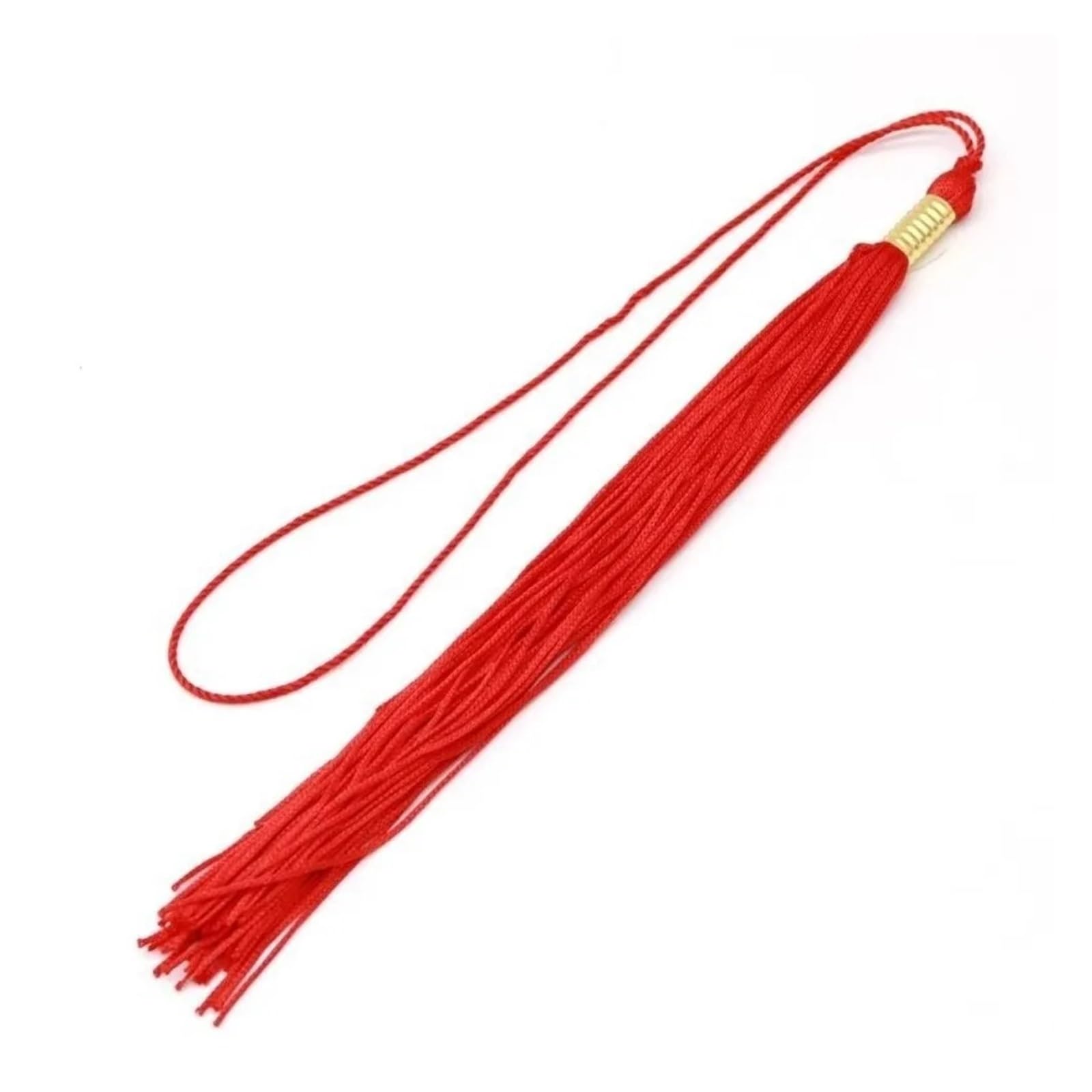 Tassel Graduation 100Pcs Pendant Graduation Tassel Long Hang Rope Cap Decoration DIY Fringe Trim Ceremony for Graduate Ceremonies and Memorials(Red)