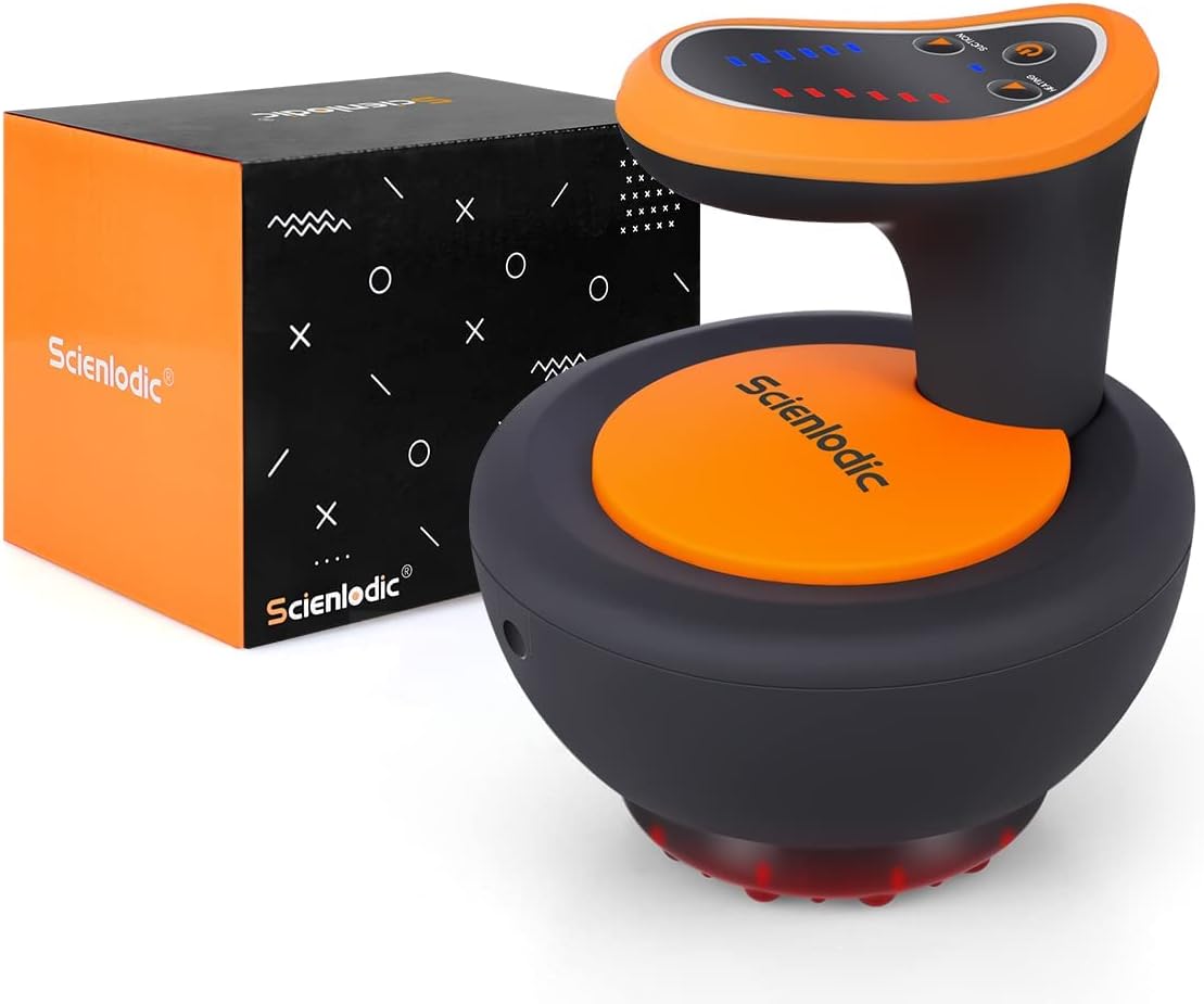 Scienlodic 3 in 1 Cupping Set, Electric Cupping Therapy Machine, Rechargeable Powerful Suction Heating Cupping Massager Device, Adjustable Handheld Massage Tool for Back Body - Strong Suction