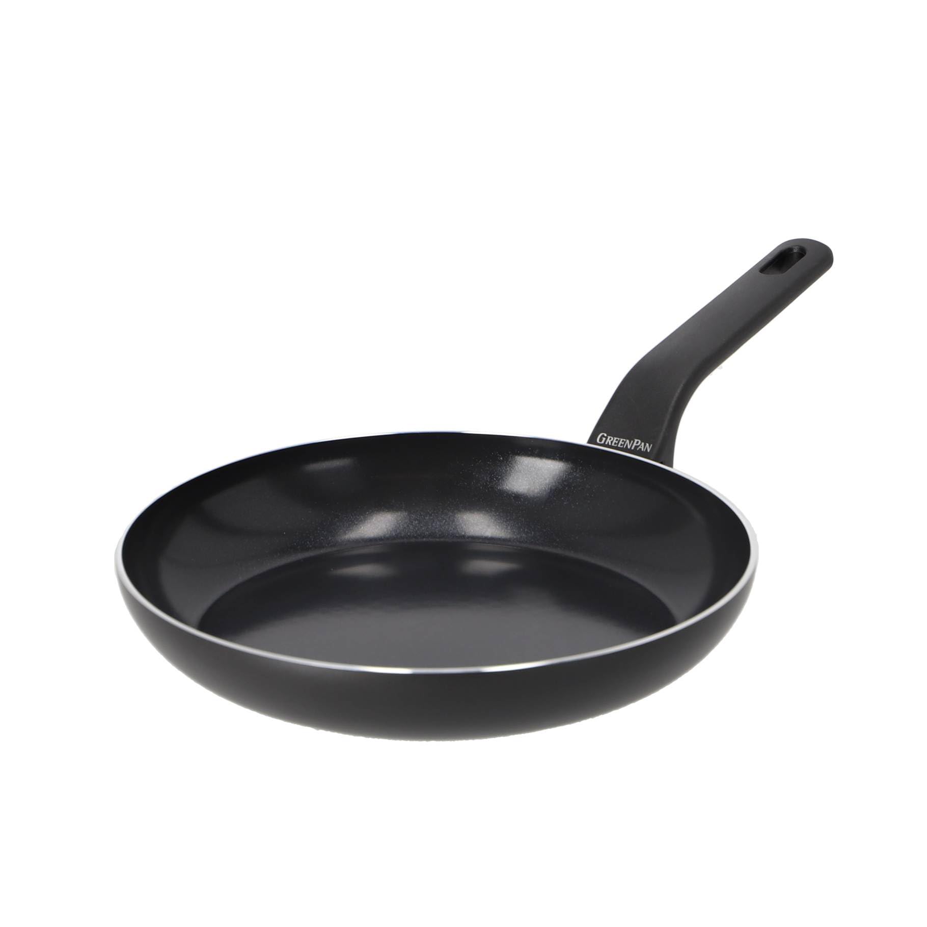 GreenPan Essence Bratpfanne 26 Cm, Keramik-Antihaftbeschichtung Ohne PFAS, Geschmiedetes Aluminium, Induktion, Backofenfest Bis 160 °C, Spülmaschinengeeignet, Schwarz