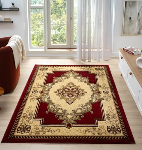 Modern Traditional Area Rug Hand Carved Oriental Floral Bohemian Vibrant