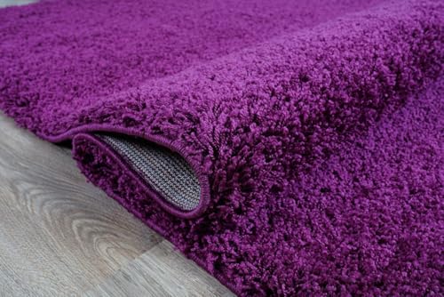 Image of zia carpets Cozy Soft Shaggy Non Slip Carpet for Home Decor Aesthetic Rugs with 2.5 inch Thikness Size 4x6 feet