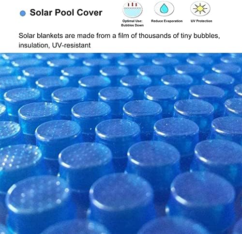 Cubierta de Piscina Solar Manta de Aislamiento térmico de Burbujas de Servicio Pesado con Ojales Anti-evaporación a Prueba de Polvo para bañeras de hidromasaje y spas