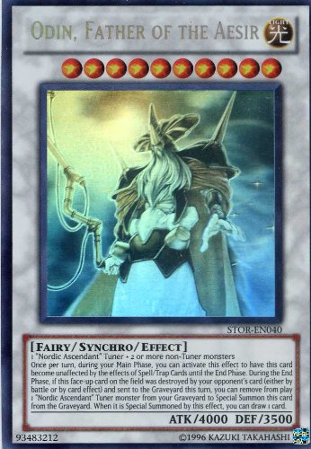 Yu-Gi-Oh! - Odin, Father of The Aesir (STOR-EN040) - Storm of Ragnarok - Unlimited Edition - Ghost Rare
