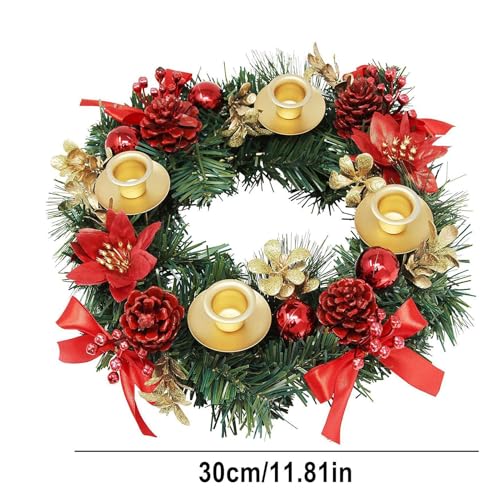 Couronnes d'anneaux de bougies pour illuminer vos dîners de Noël en famille