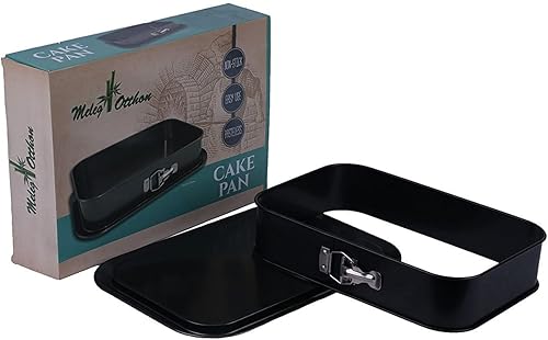 Miniatura 3 de Meleg Otthon - Sartén para tarta de queso a prueba de fugas rectangular antiadherente parte inferior extraíble dorada 157 x 11 x 26 pulgadas