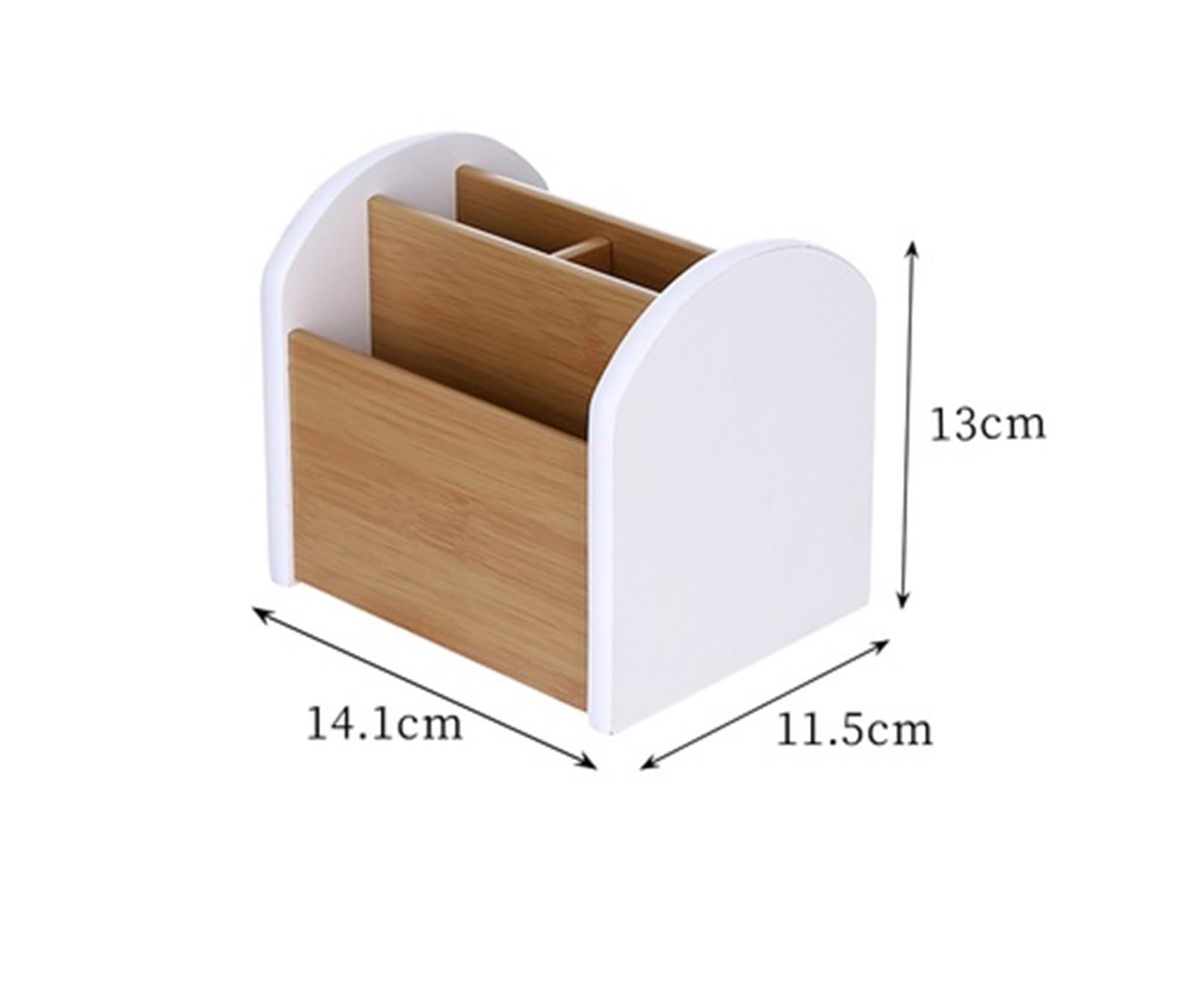 Caja de Almacenamiento organizadora de Control Remoto, Caja organizadora giratoria, Organizador de cosméticos, Cajas de Almacenamiento multifuncionales con Llave de Control Remoto(White)