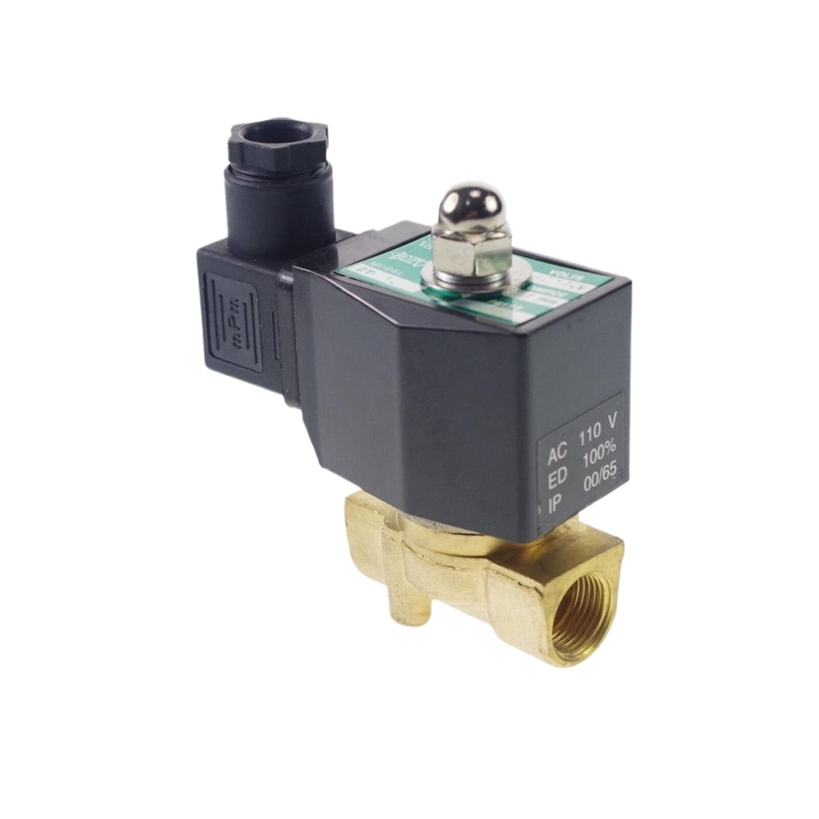 Électrovanne gaz 24V normalement fermée en laiton robuste pour air eau et propane