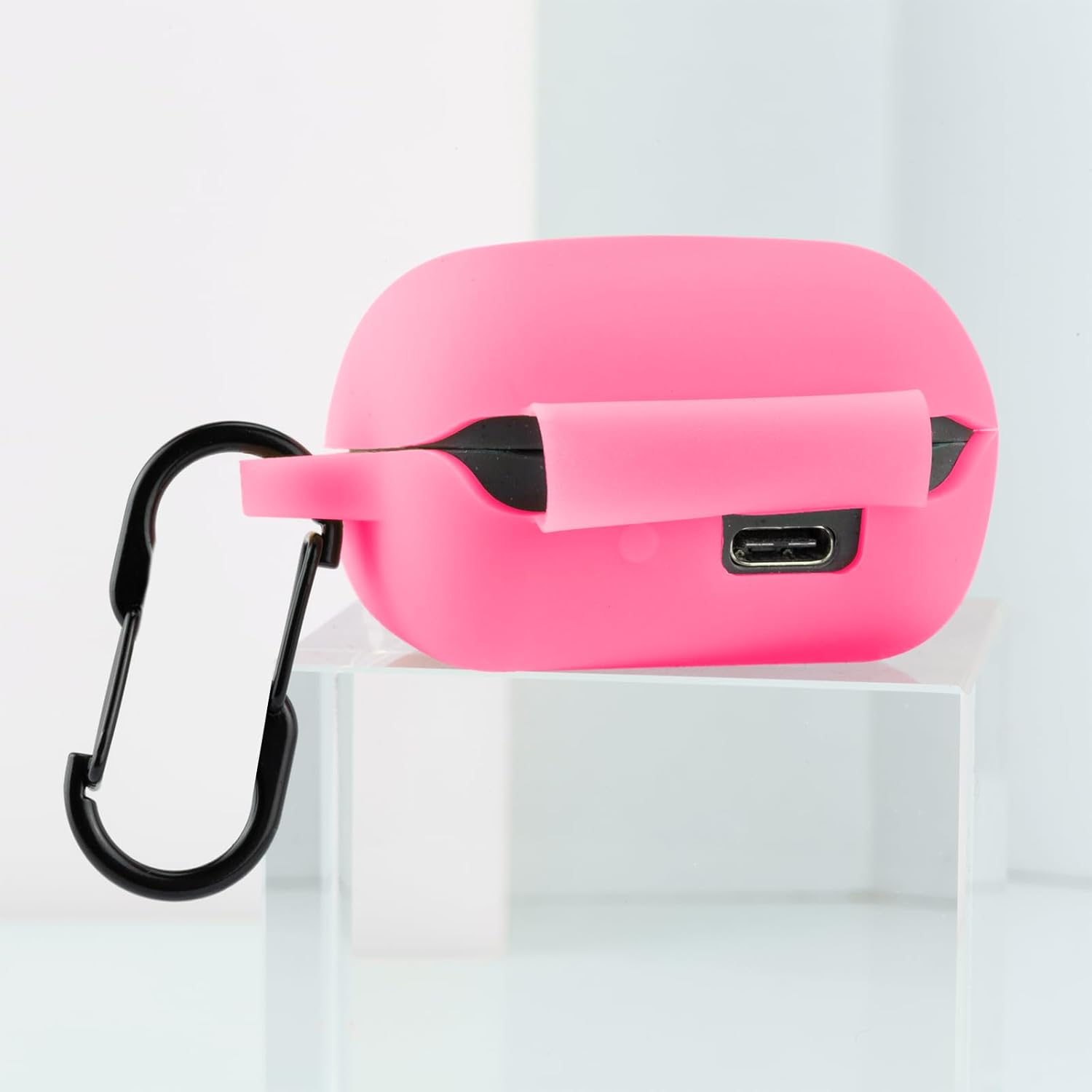 LEFXMOPHY WFL900 Case for Sony Linkbuds WF-L900 Earbuds Carrying Cover, Pink Silicone Protective Skin Glow in Dark - Image 2