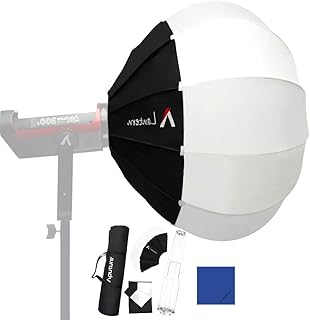 Aputure Lantern Softbox Soft Light Barndoors/Modifier for Aputure 120D 120T 120D Mark II 120T 300D 300D Mark II anand Other Bowens Mount Light, Run-and-gun Light Soft Diffuser