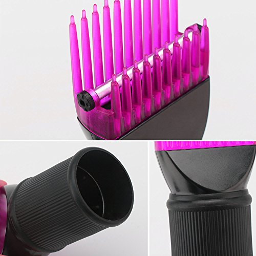 Segbeauty Embouts Peignes de Sèche-cheveux, Concentrateur de Cheveux de Brosse à Bec Attachments, Coiffure Salon Outil de Style pour Naturels, Fins, Ondulés, Bouclés – vue 4