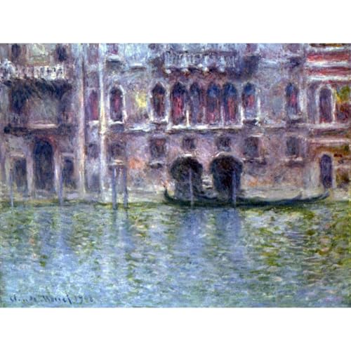 Palazzo da Mula Venise Monet impression grand format sur papier haut de gamme