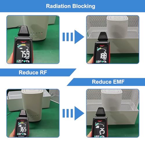 Image of Faraday Cage for WiFi Router, EMF Blocker for WiFi Router, Blocks 90% EMF and 5G Radiation, Compatible with Most Large Routers, White, 12 inch L x 5.5 inch W x 12 inch H
