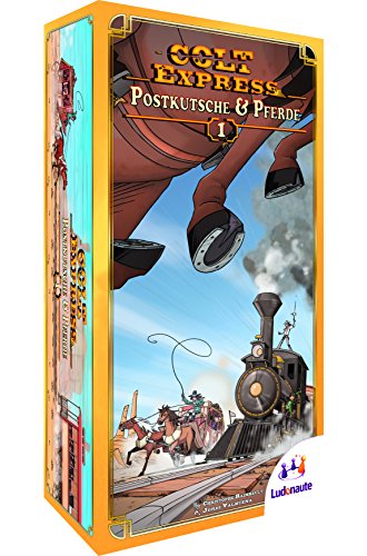 Ludonaute Asmodee Colt Express – Postkutsche & Pferde | Erweiterung | Familienspiel | Brettspiel | 2-6 Spieler | Ab 10+ Jahren… – Ansicht 5