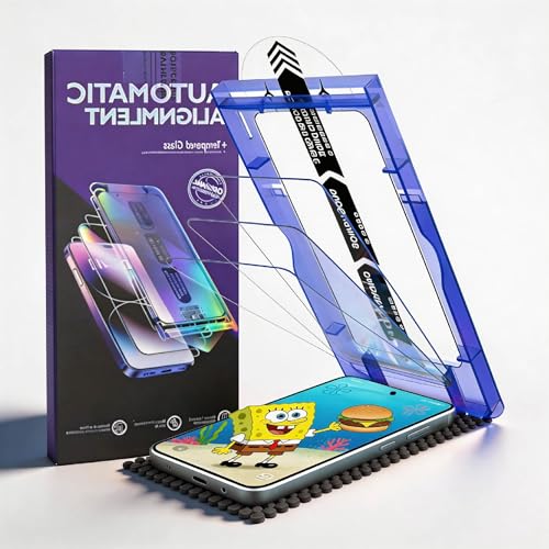 BJVVKW 3 Pack for Galaxy S24 Ultra [6.8 Inch] Screen Protector Tempered Glass, 9H Tempered Glass for S24 Ultra Screen Protector, Fast Alignment Tool, Case Friendly, Scratch Resistant, Bubble Free