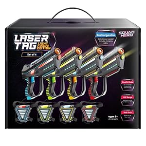 Squad Hero Rechargeable Laser Tag Set for Kids, Teens & Adults – Gun & Vest Sensors – Fun Ideas Age 8+ Year Old Cool…