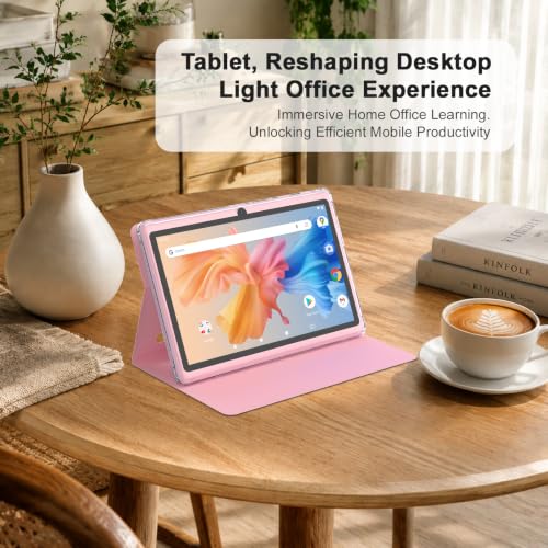 Image of DIGITHINK Tablet 7Inch Android 14.0 with Protective Case, 8GB(3+5GB Expand) RAM+ 32GB ROM, IPS Screen, Dual Camera, Bluetooth 5.0 WiFi Tab (Pink)