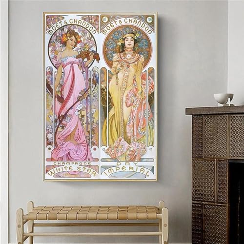 Affiches et impressions sur toile pour créer une chambre vintage chaleureuse
