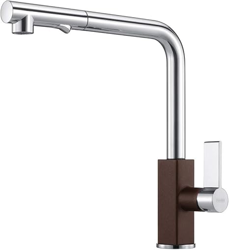 Franke Miscelatore Monocomando Maris Doccia Finitura Cromato E Dark Brown Amazon It Fai Da Te Miscelatori Cucina Franke Con Doccetta