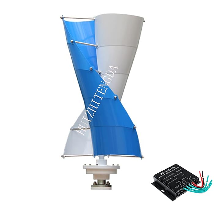 Buy 2000W New 10 Blade Vertical Spiral Wind Turbine Generator,12V 24V