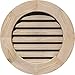 Ekena Millwork GVWRO12X1201SFUPI Round Gable Vent Gable Vent, 12"W x 12" (17"W x 17"H Frame Size), Pine, Unfinished