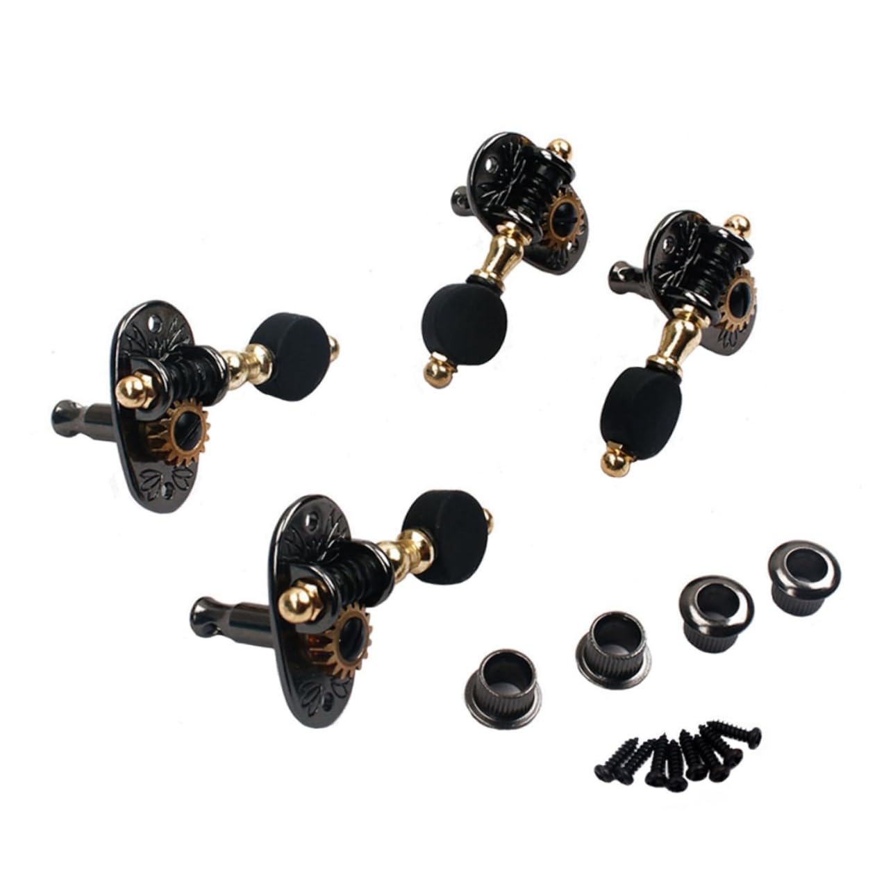 Generic Ukulele Tuning Pegs Set 2 Left 2 Right Tuners Sealed Machine Heads for Acoustic Ukuleles